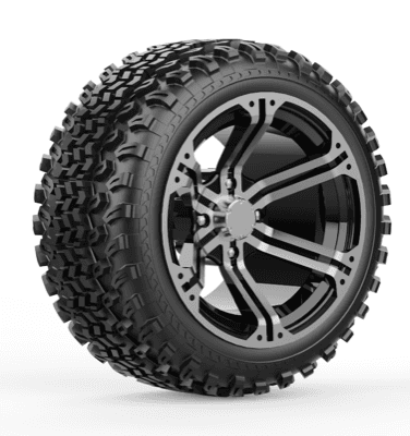 Standard wheels & tires — 12" alloy · all-terrain tires