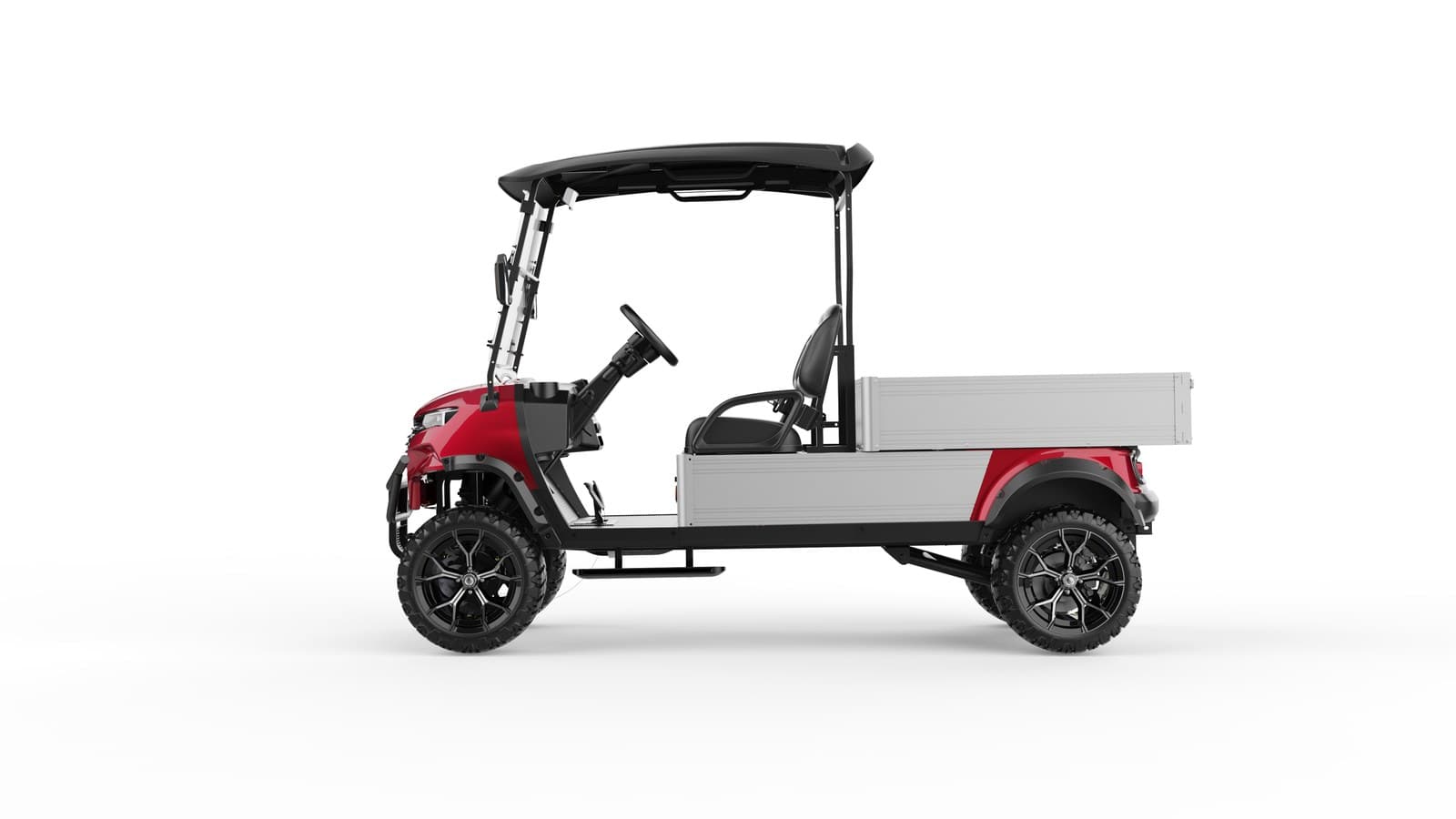 Electric Utility Vehicle with Long Dump Bed — 500 lb
